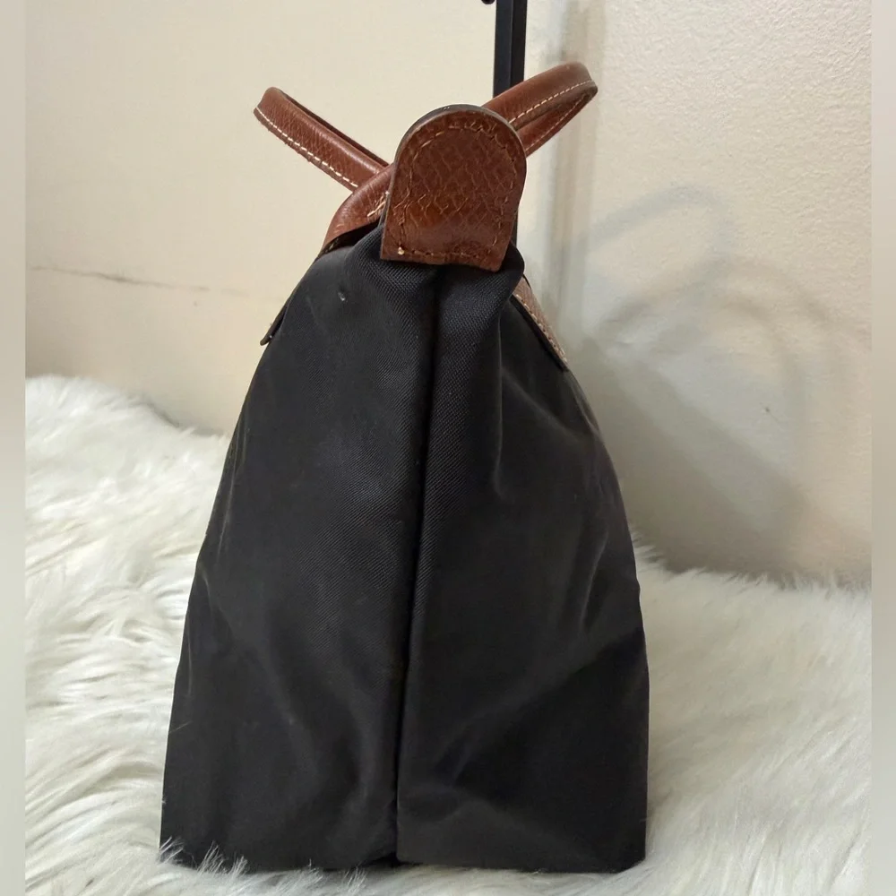 Longchamp Black and Brown Tote Bag - Picture 2 of 10